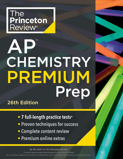 Princeton Review AP Chemistry Premium Prep, 26Th Edition: 7 Practice Tests + Dig