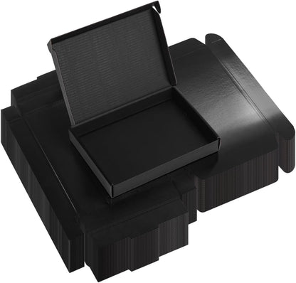 30 Pack 7X5X1 Black Shipping Boxes, Small Cardboard Mailer Boxes for Small Busin