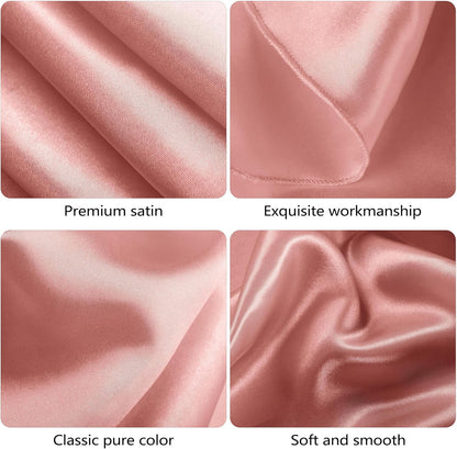 120 Inches round Satin Tablecloths Rose Gold Overlay round Satin Table Cover Bri
