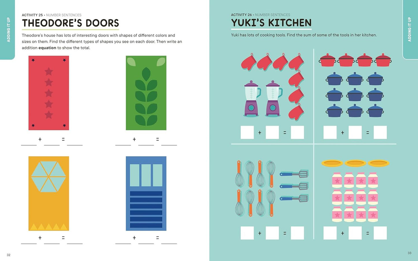 Addition and Subtraction Kindergarten Math Workbook: 100 Fun Activities to Build