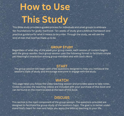 The Titus Ten - Bible Study Book with Video Access: Foundations for Godly Manhoo