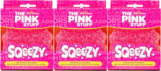 – the Pink Stuff – Sqeezy Miracle Scrubber Sponge, Scratch Free Solution for Ult
