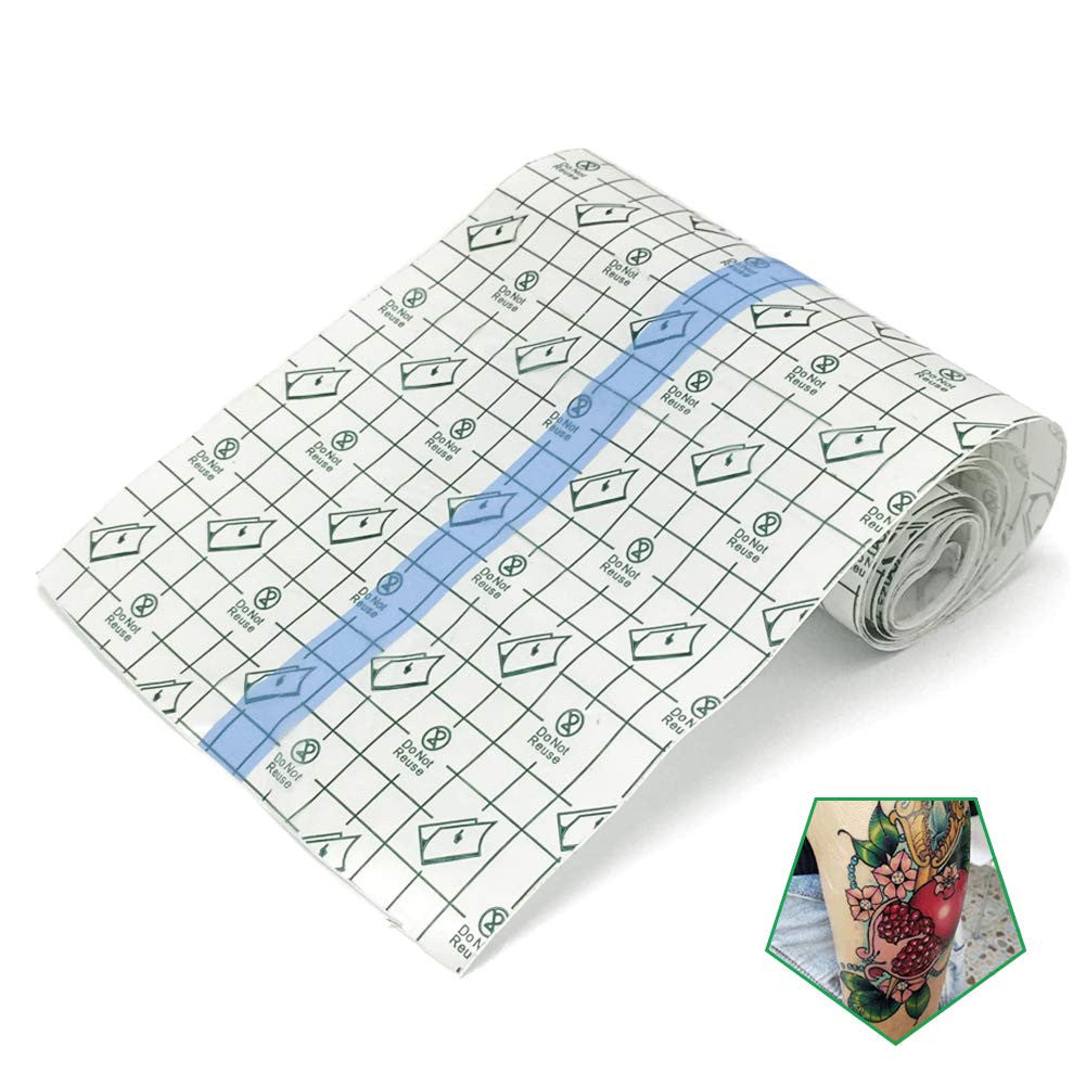 Tattoo Aftercare Bandage Roll 6" X 2 Yard - Waterproof Transparent Film for Tatt