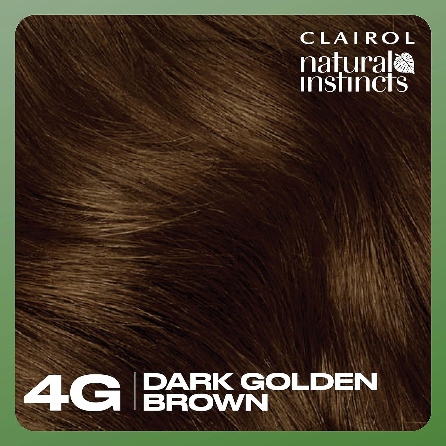 Natural Instincts Demi-Permanent Hair Dye, 4G Dark Golden Brown Hair Color, Pack