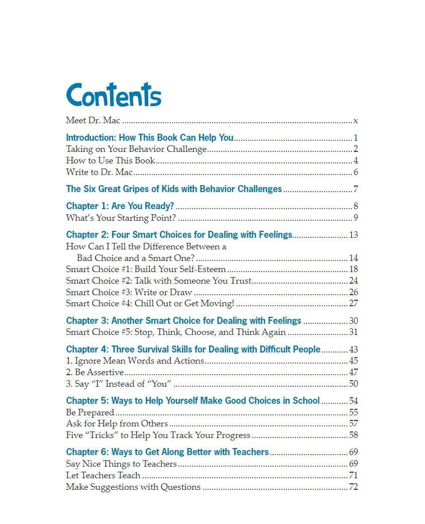 The Survival Guide for Kids with Behavior Challenges: How to Make Good Choices a