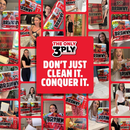 Tear-A-Square 3-Ply Paper Towels, 8 Triple Rolls = 24 Regular Rolls, Strong, Abs