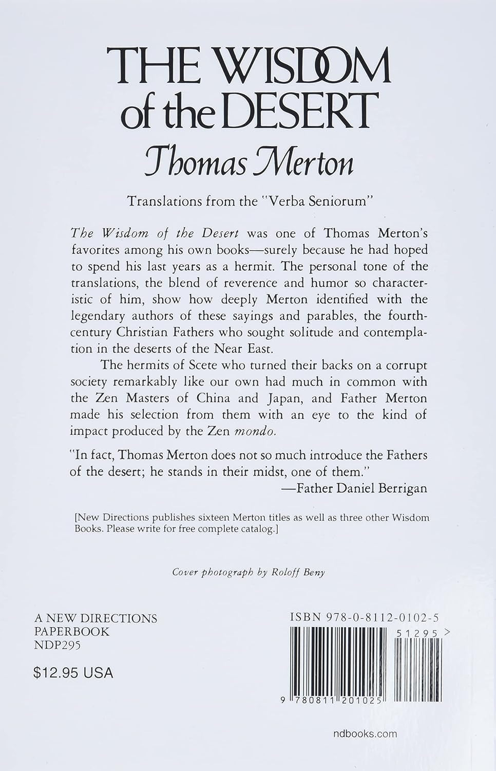 The Wisdom of the Desert (New Directions)