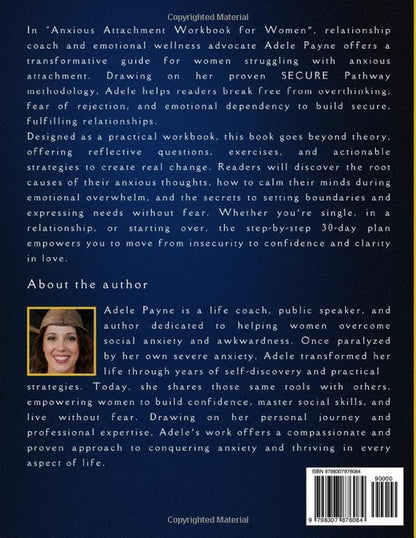 Anxious Attachment Workbook for Women: the Clear Path to Secure Love in 30 Days,
