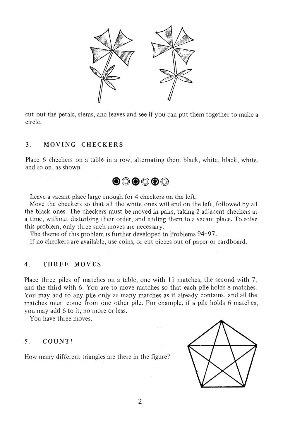 The Moscow Puzzles: 359 Mathematical Recreations (Dover Math Games & Puzzles)