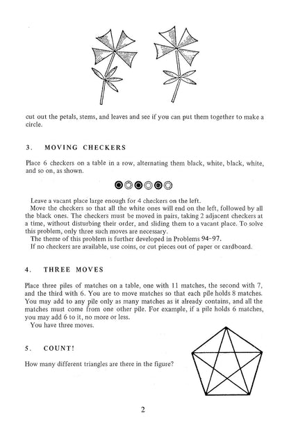 The Moscow Puzzles: 359 Mathematical Recreations (Dover Math Games & Puzzles)