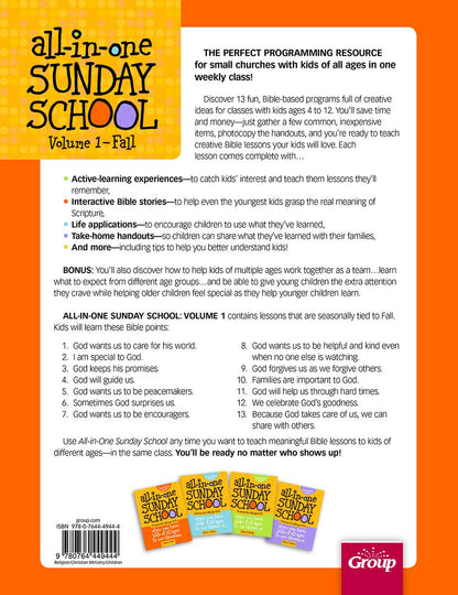 All-In-One Sunday School for Ages 4-12 (Volume 1): When You Have Kids of All Age