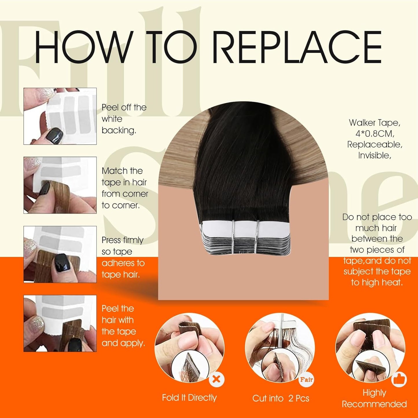 Tape Ins Human Hair Extensions Color 1B Black Ombre 18 Ash Blonde Remy Hair Exte