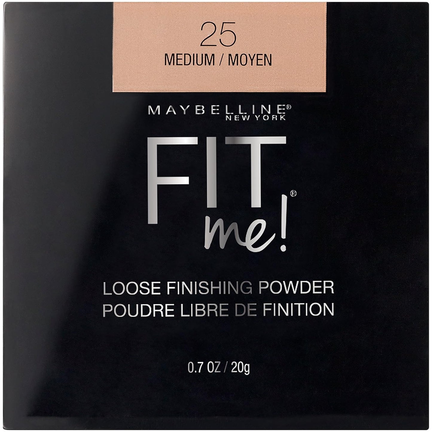 New York Fit Me Loose Finishing Powder, Medium, 0.7 Ounce