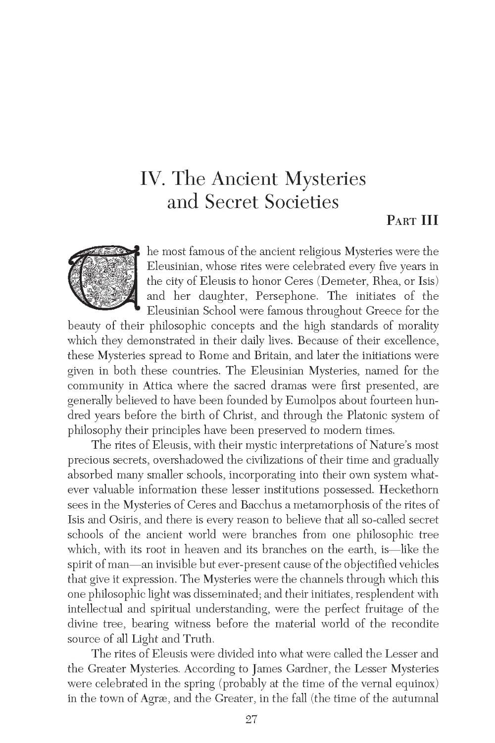 The Secret Teachings of All Ages: an Encyclopedic Outline of Masonic, Hermetic,
