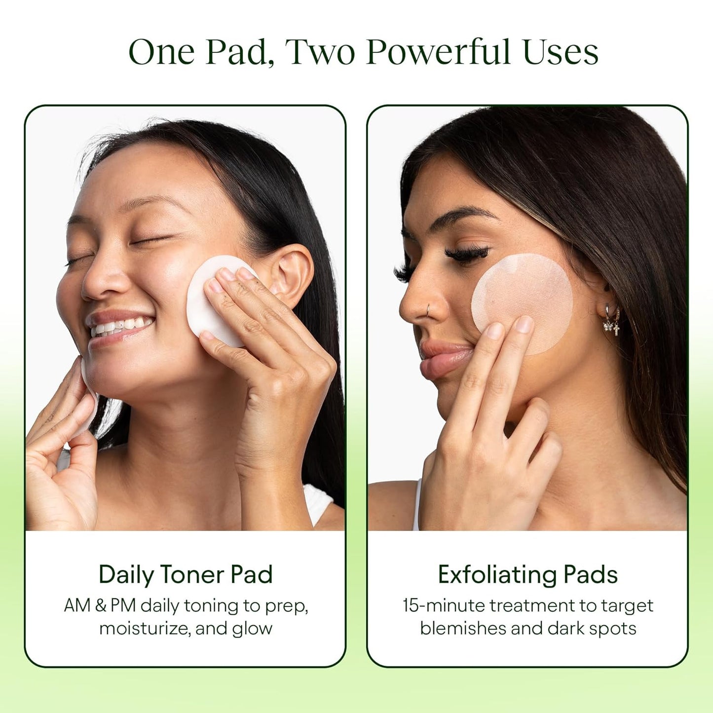 Toning Polish Pads - Korean Skincare for Dark Spots, Wrinkles & Dull Skin - Hydr