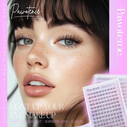 Wispy Lash Clusters Natural Eyelash Clusters Invisible Band Individual Lashes 8-