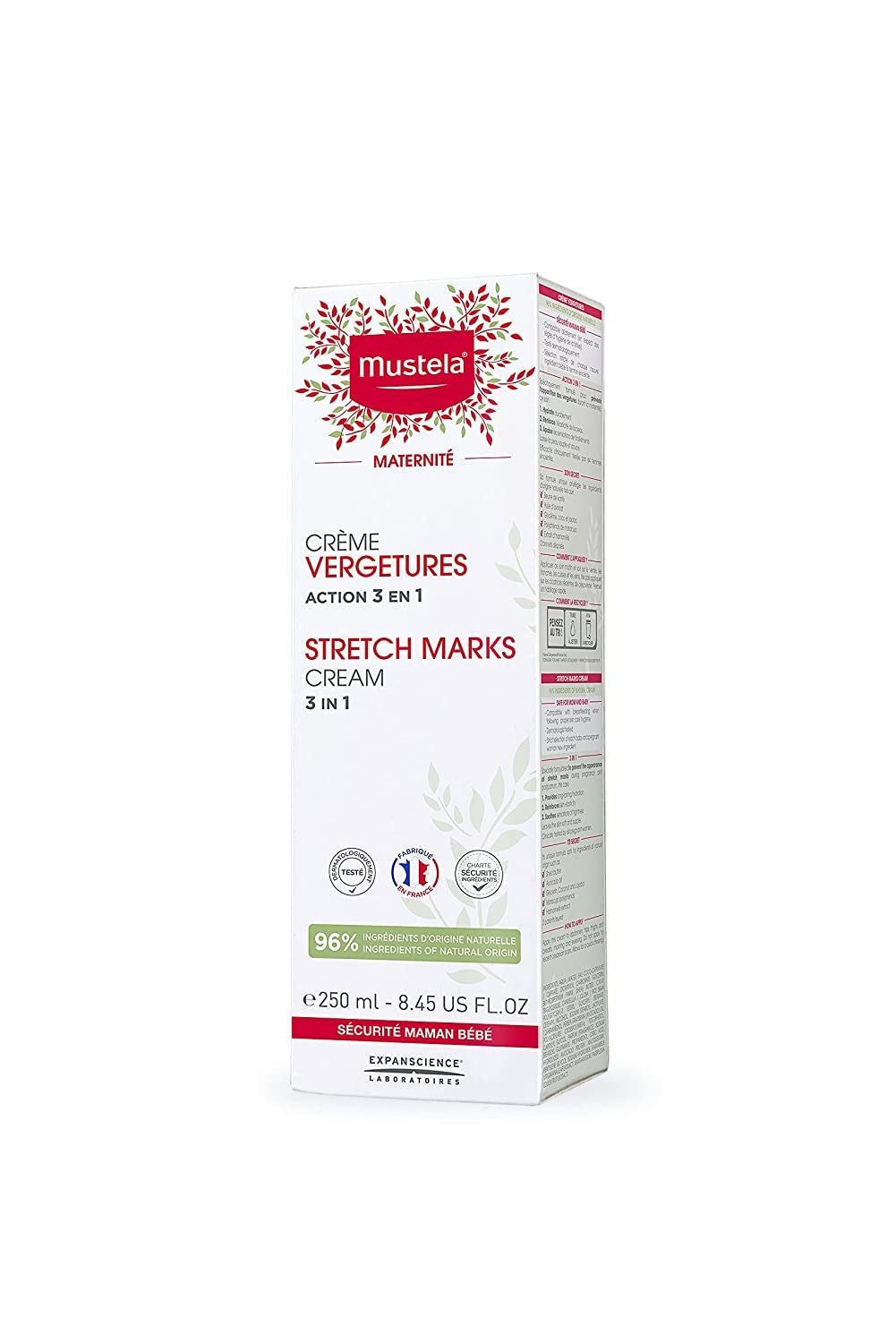 Mustela Maternity Stretch Marks Cream for Pregnancy - Natural Skincare Massage M