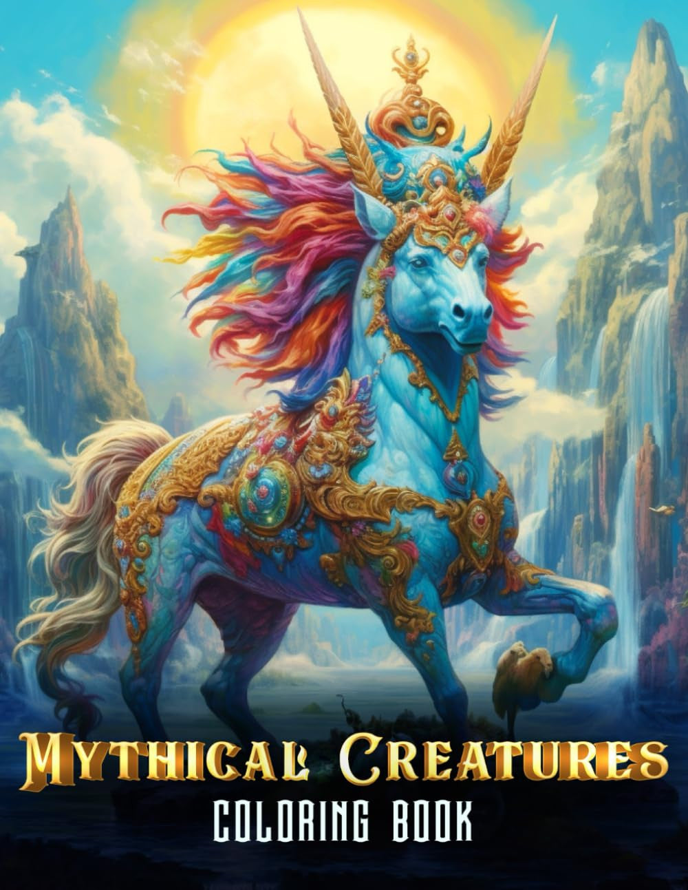 Mythical Creatures Coloring Book for Adults: a Journey through Myth and Magic