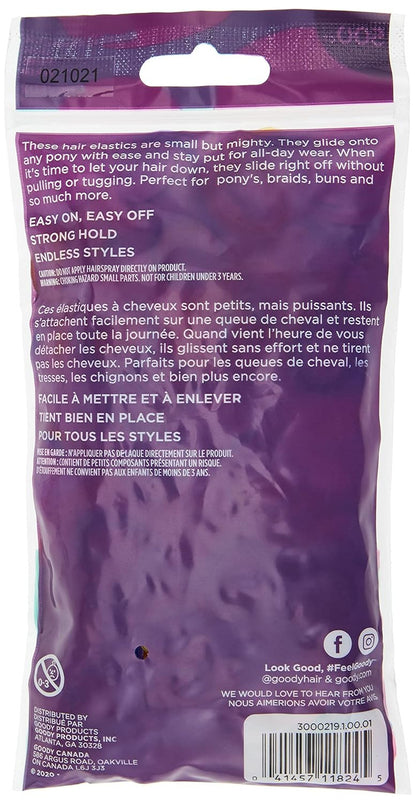 Ouchless 250 Count Clear Hair Ties and 500 Count  Kids Colorful Hair Bands