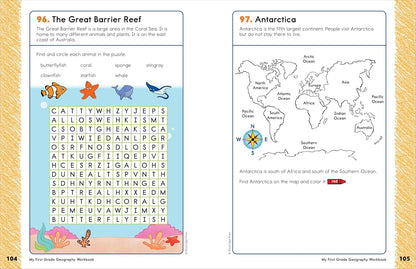 My First Grade Geography Workbook: 101 Games & Activities to Support First Grade