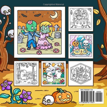 Very Demure Very Spooky: Coloring Book for Adults and Teens Featuring Creepy Ado