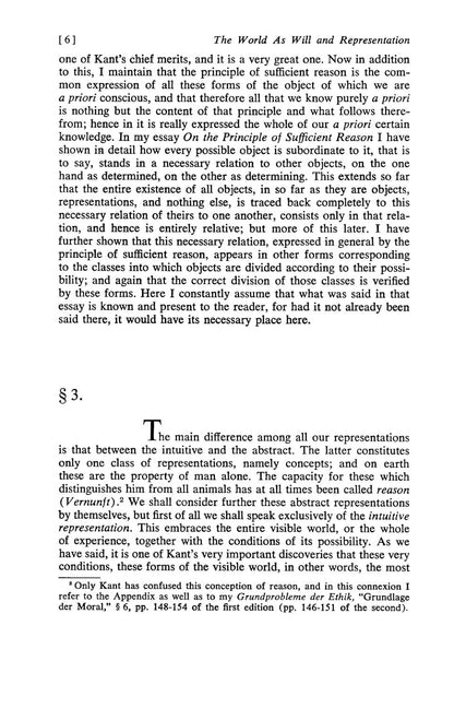 The World as Will and Representation, Vol. 1