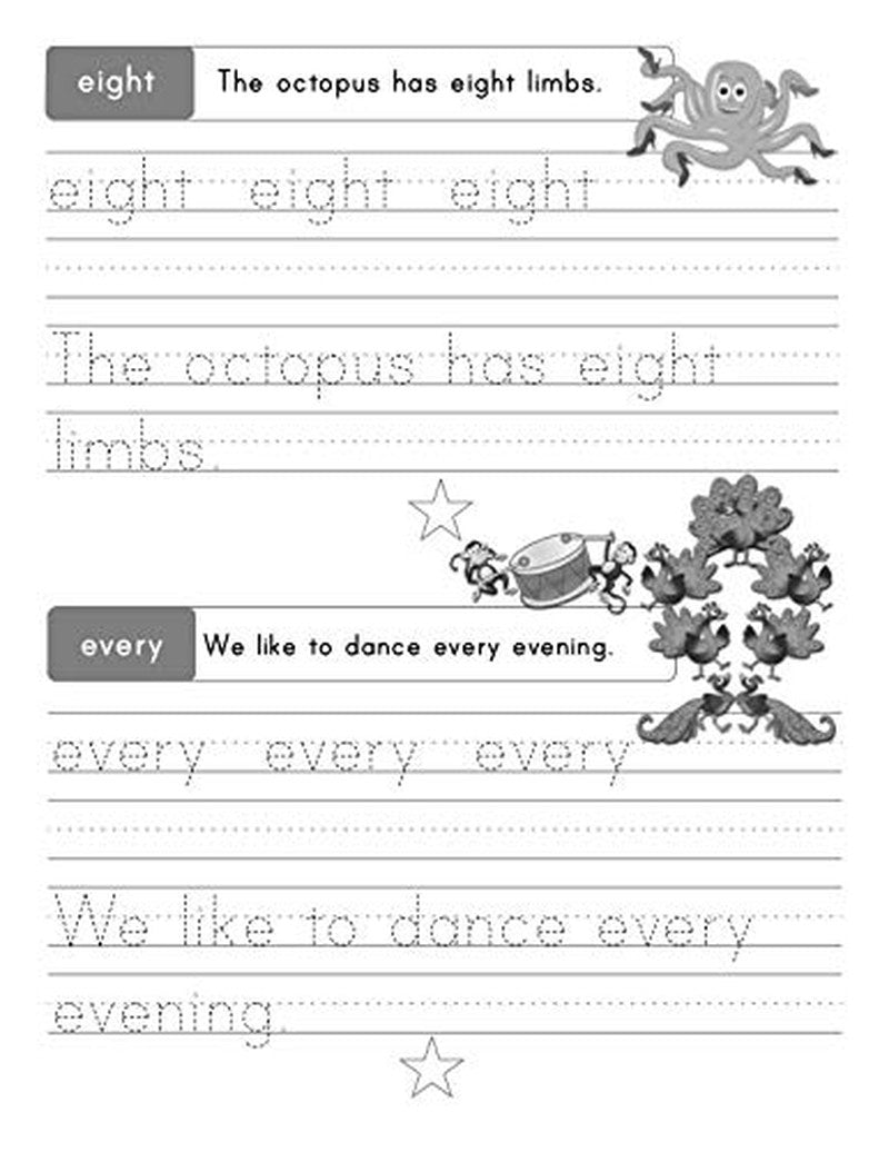 200 Essential Sight Words for Kids Learning to Write and Read: Activity Workbook