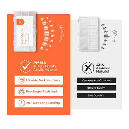 Toe Nail Tips Short Square Soft Gel Tips Squoval Fake Toe Nails Matte Full Cover