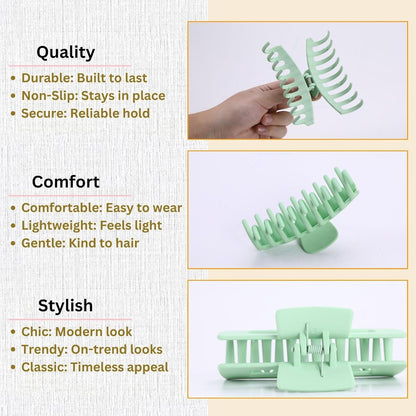 8 Pack Hair Clips for Women 4.3 Inch Large Hair Claw Clips for Women Thin Thick