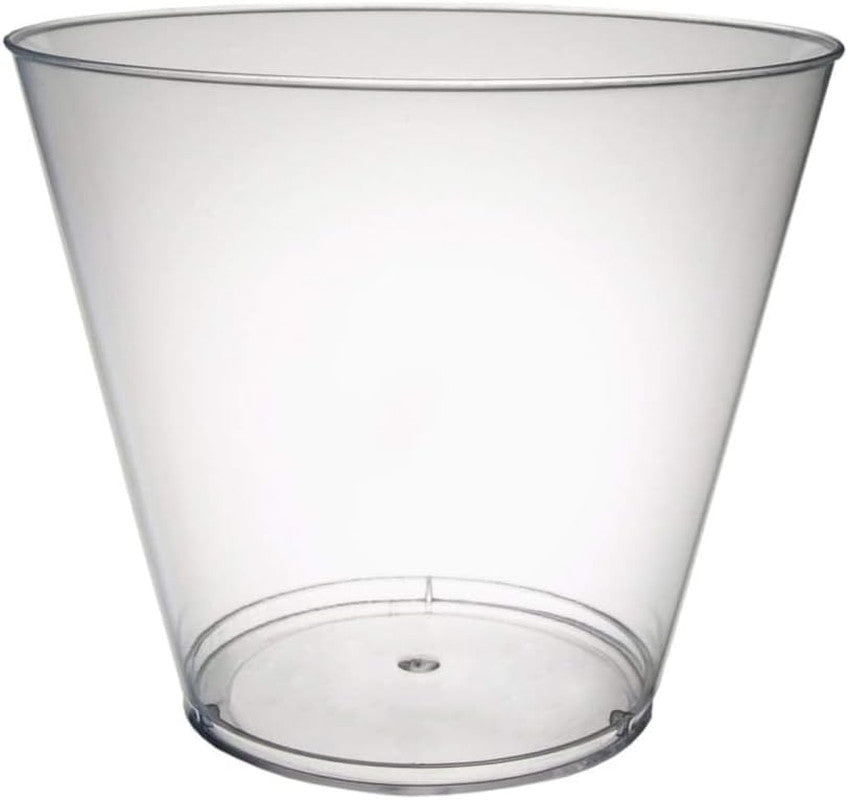 9 Oz Disposable Party Cups, Old Fashioned Tumblers, Cocktail Wine Glasses for Ho