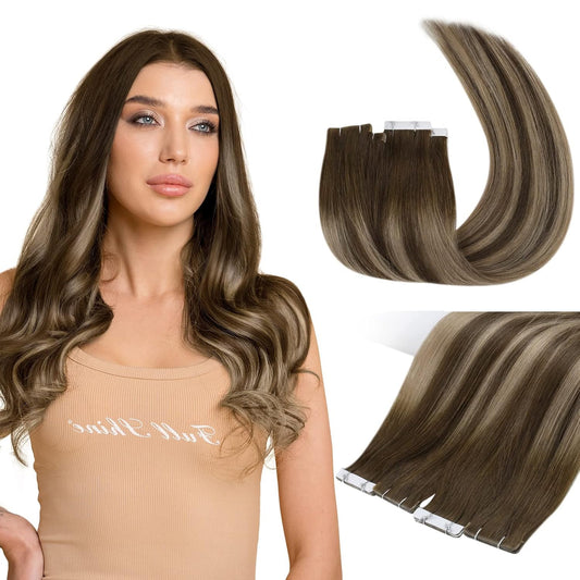 Virgin Tape in Hair Extensions 5Pcs 14 Inch Injection Tape in Extensions Human H