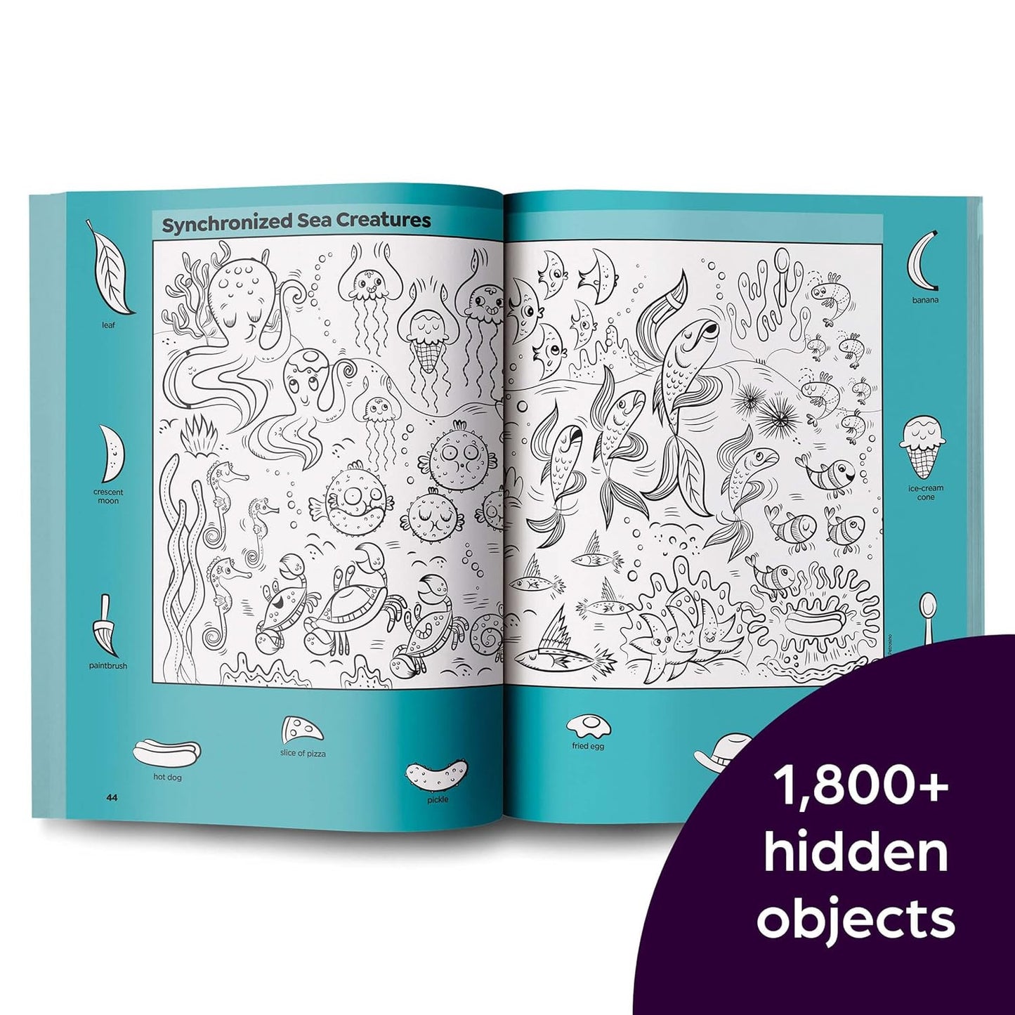 Ocean Puzzles: over 100 Ocean-Themed Search and Find Puzzles for Kids 6 and Over