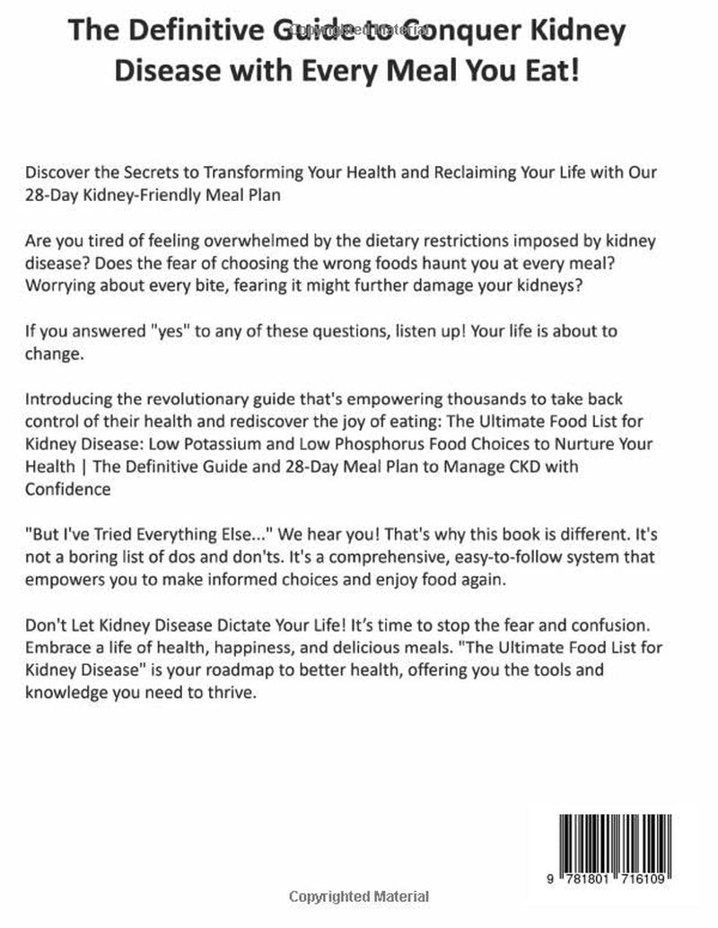 The Ultimate Food List for Kidney Disease: Low Potassium and Low Phosphorus Food