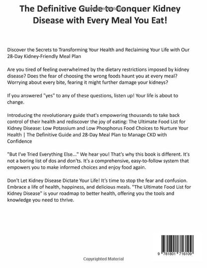 The Ultimate Food List for Kidney Disease: Low Potassium and Low Phosphorus Food