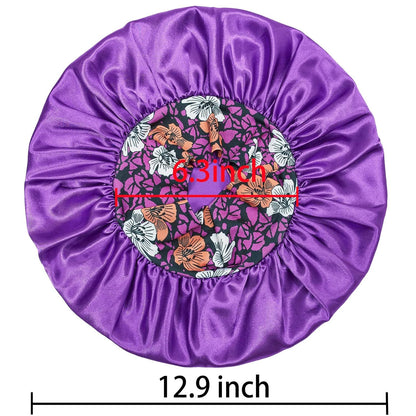 3 Pack Satin Bonnet Silk Hair Bonnet for Sleeping, Sleep Bonnets for Women Large