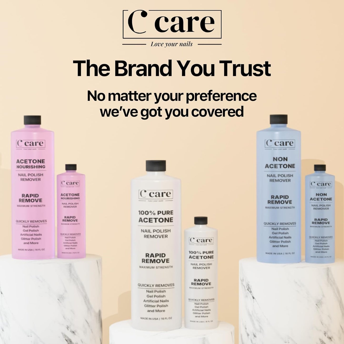 Nourishing Acetone Nail Polish Remover | Professional Quality | Rapidly Removes