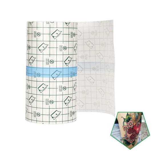 Tattoo Aftercare Bandage Roll 4"X 10 Yard - Waterproof Transparent Film for Tatt
