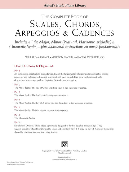 The Complete Book of Scales, Chords, Arpeggios & Cadences: Includes All the Majo