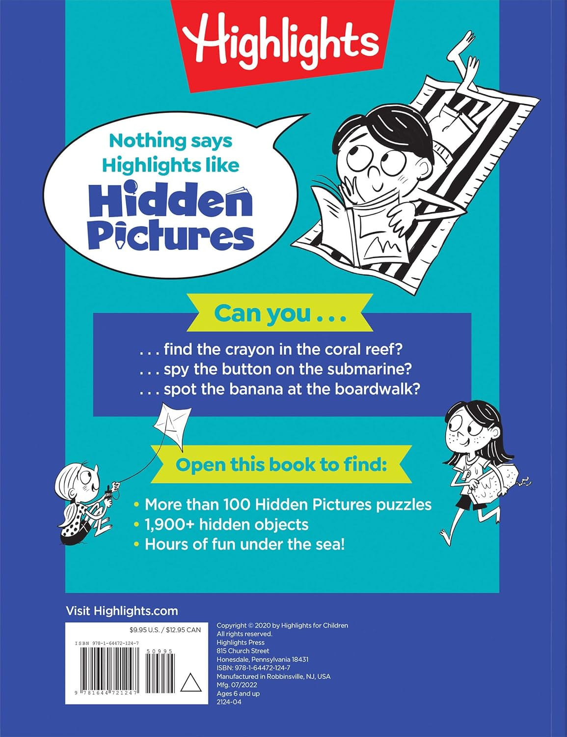 Ocean Puzzles: over 100 Ocean-Themed Search and Find Puzzles for Kids 6 and Over