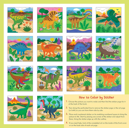 My First Color-By-Sticker Book - Dinosaurs