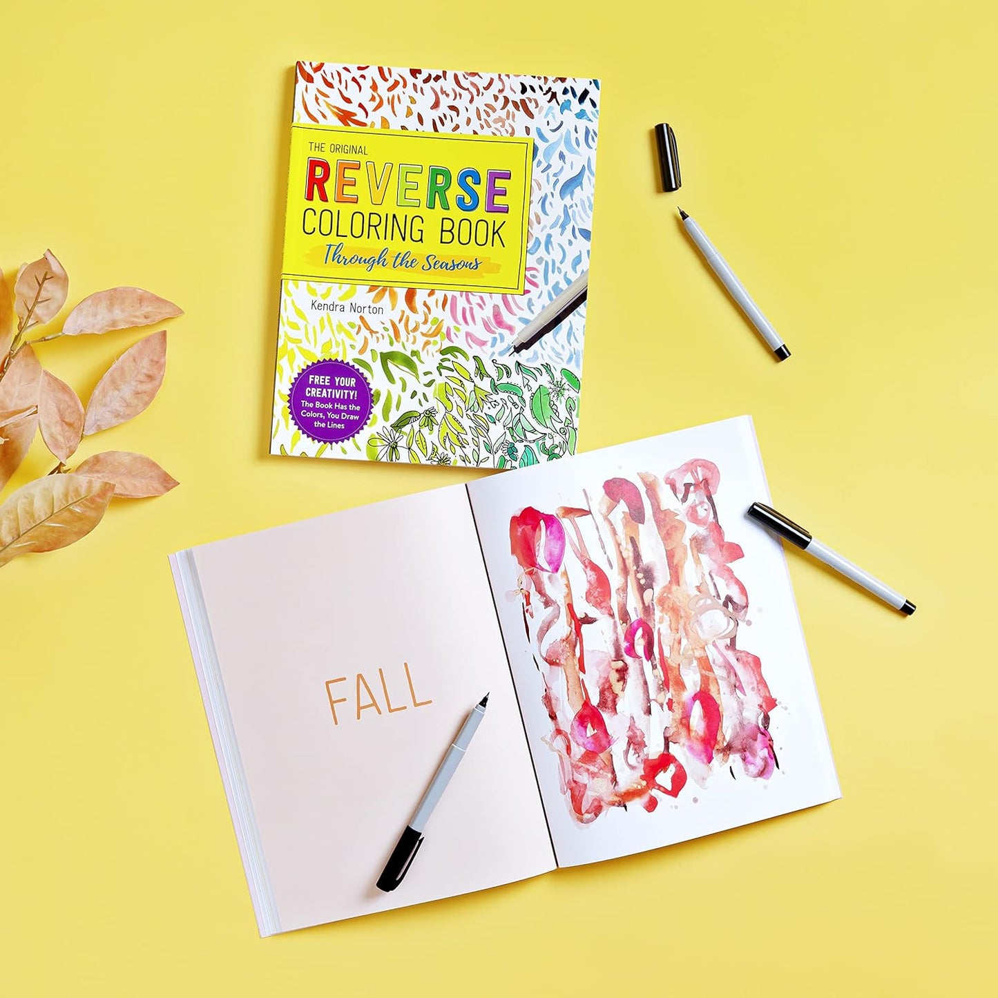 The Reverse Coloring Book™: through the Seasons: the Book Has the Colors, You Ma