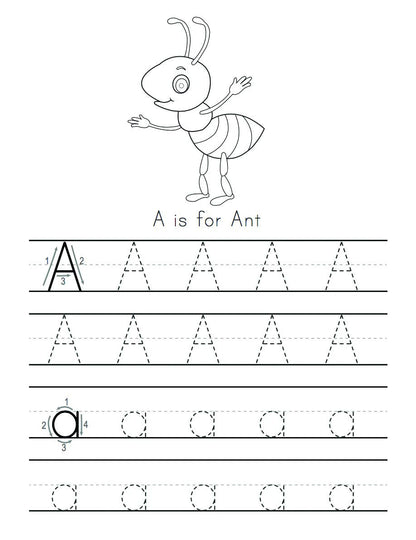 Trace Letters: Alphabet Handwriting Practice Workbook for Kids: Preschool Writin
