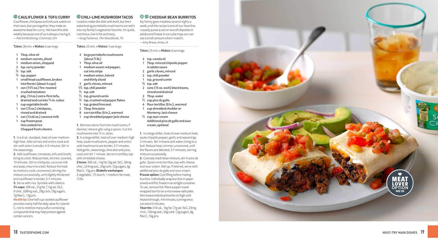 Taste of Home Vegetarian Made Easy: 335 Delicious Meatless Recipes with Tips for