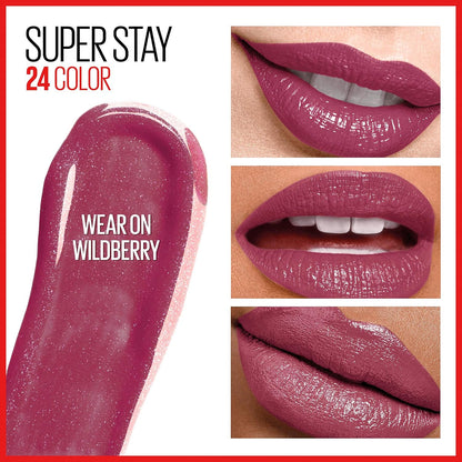 Super Stay 24, 2-Step Liquid Lipstick Makeup, Long Lasting Highly Pigmented Colo