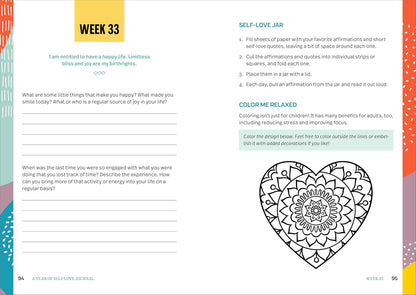 A Year of Self Love Journal (A Year of Reflections Journal)