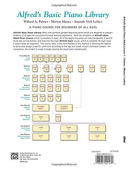 Alfred'S Basic Adult Piano Course: Lesson Book, Level One (Alfred'S Basic Adult