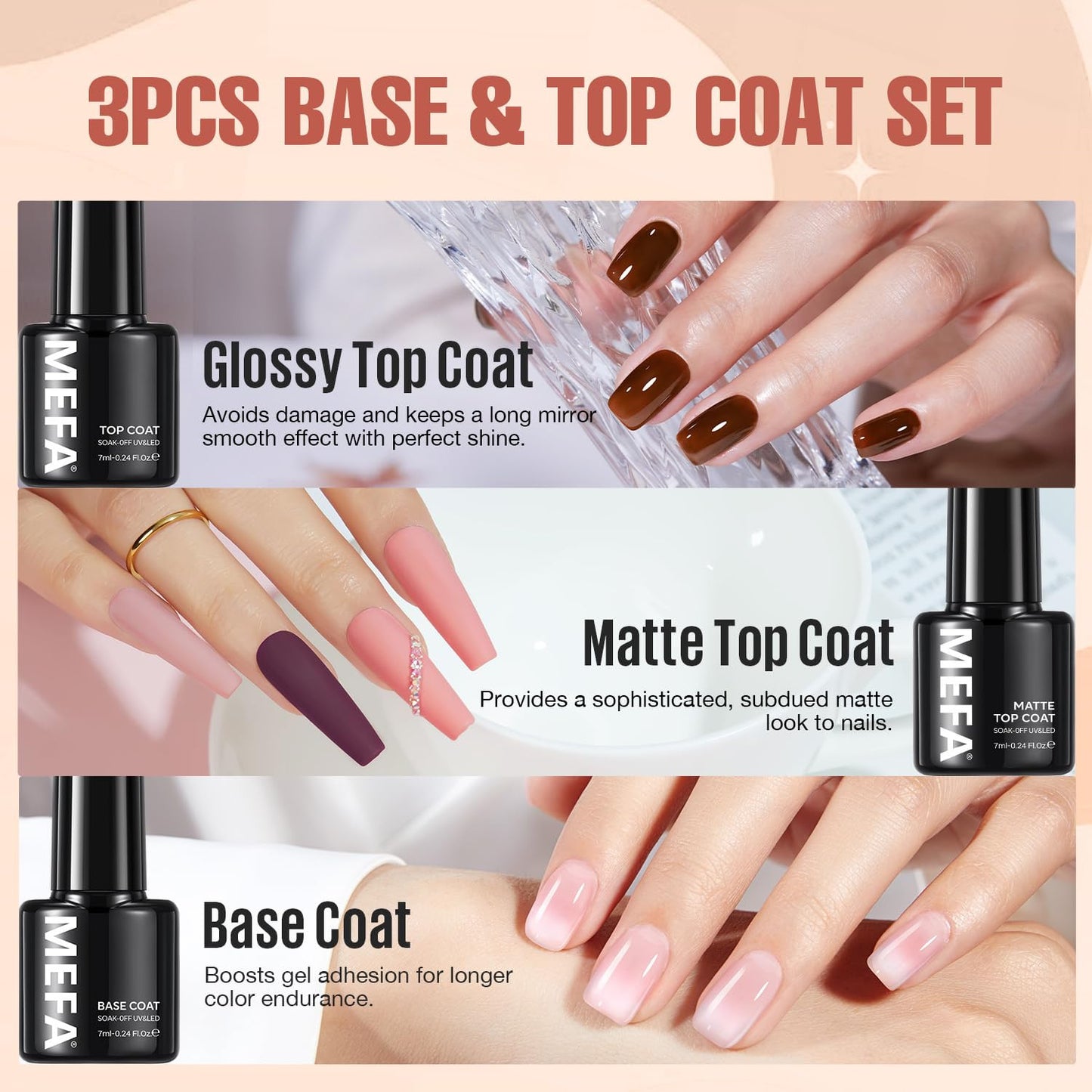 35 Pcs Gel Nail Polish Set, 32 Colors Spring Collection Gel Nail Polish Pink Gre