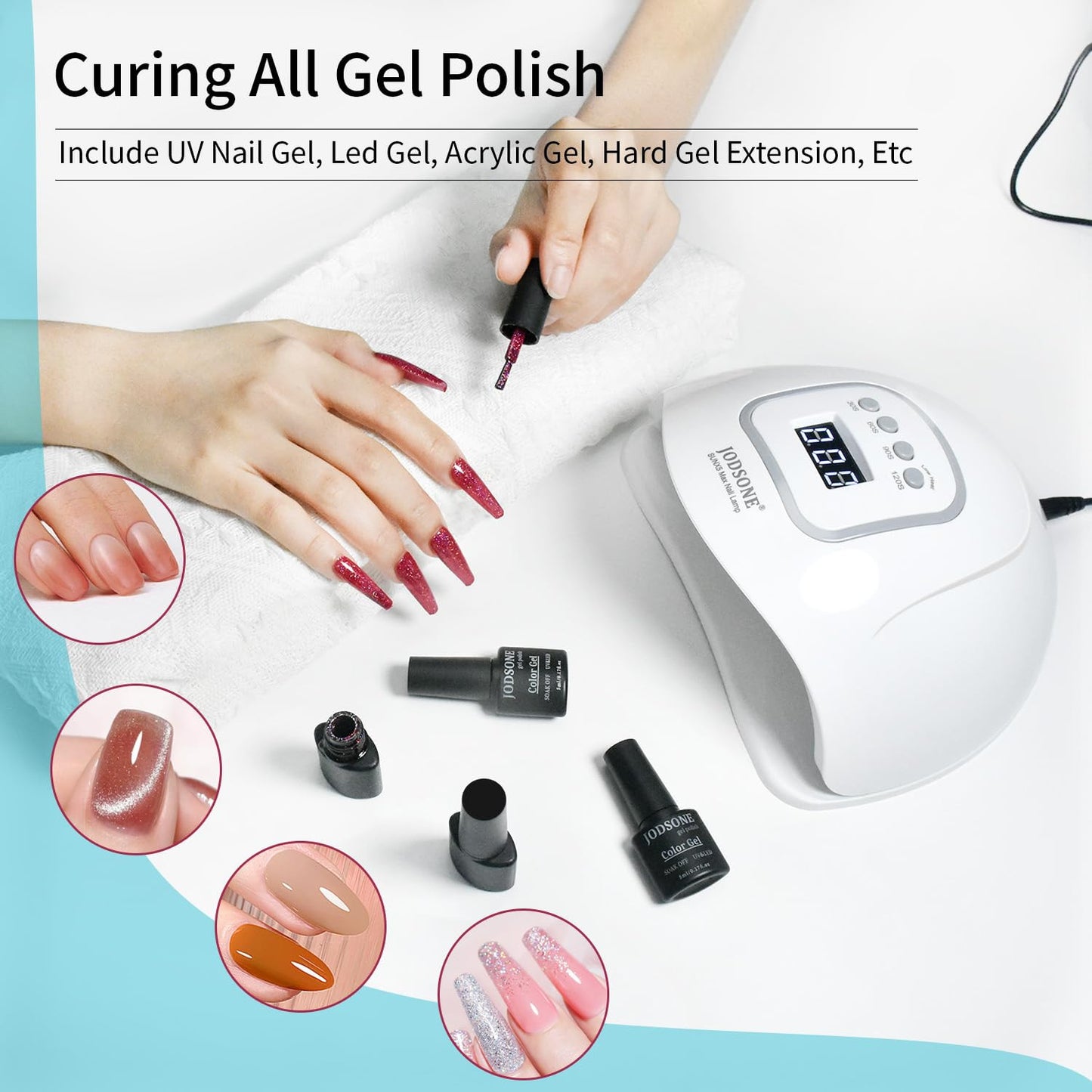 U V LED Nail Lamp, Nail Dryer for Gel Polish, Led Light with Automatic Sensor &