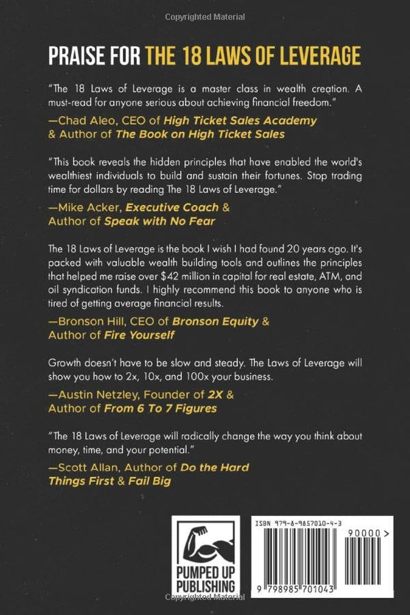 The 18 Laws of Leverage: the Ultimate Blueprint for Exponential Wealth