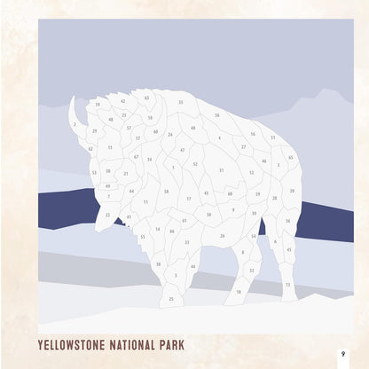 National Parks of North America Amazing Animals Sticker Painting Book: 12 Super